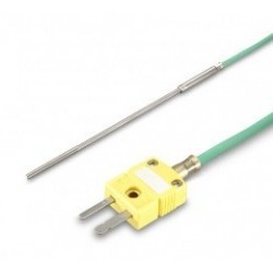 Thermocouple chemisé K, sortie câble silicone avec connecteur miniature